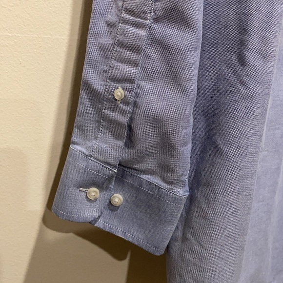 Stanford button down shirt in blue, neck 17, size 34-35 - Picture 6 of 9